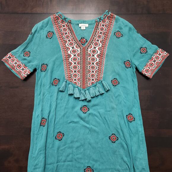 Sundance Paradise Memories Embroidered Maxi Dress Size Small - Picture 3 of 7